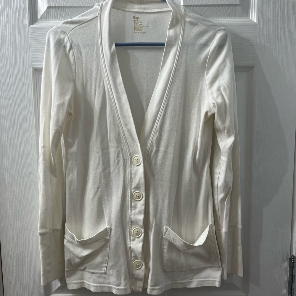 Gap White Cardigan